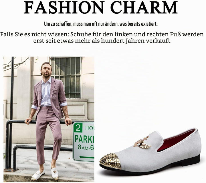 JITAI Herren leichte Schuhe Kunstleder Slipper für Männer und Mode Mokassins Herren Freizeitschuhe 4