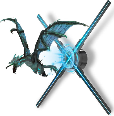 3D-Hologramm-Fan,Missyou 45CM Hologramm-Fan with APP WiFi und 700 Videotheken, 3D Holographischer Pr