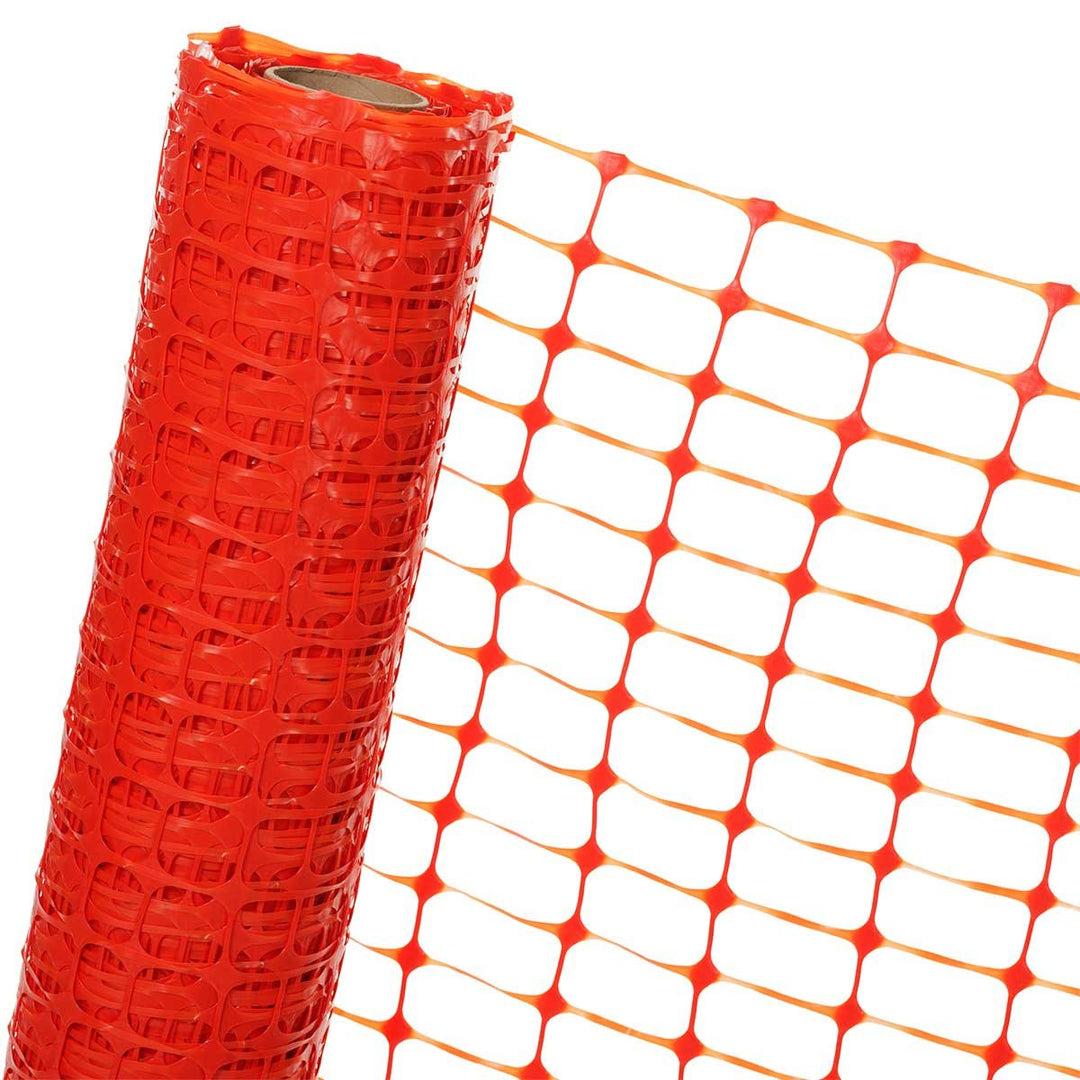 HaGa® Absperrzaun 1,2m x 25m - Bauzaun Zaun mit 120g/m² - Baustellenzaun Kunststoffzaun Gartenzaun i