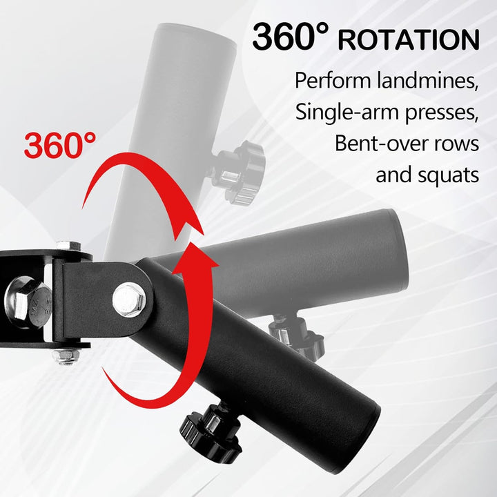 T-Bar Row Platform Attachments, 360° Schwenkbar Landmine Aufsätze Power Racks und Gym Plattformen At
