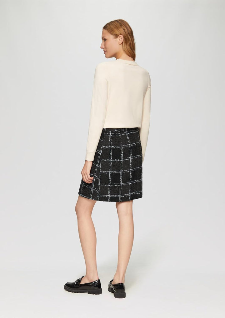 Kurzer Bouclé-Rock mit Musterung 34 99n5, 34 99n5