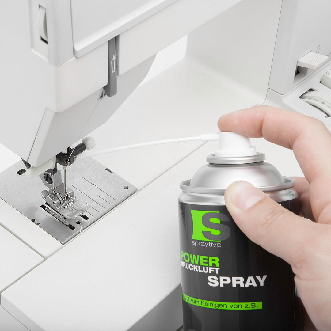 6 x 750ml Spraytive Power Druckluftspray/Druckluftreiniger mit 100mm Sprühverlängerung - PC Reinigun