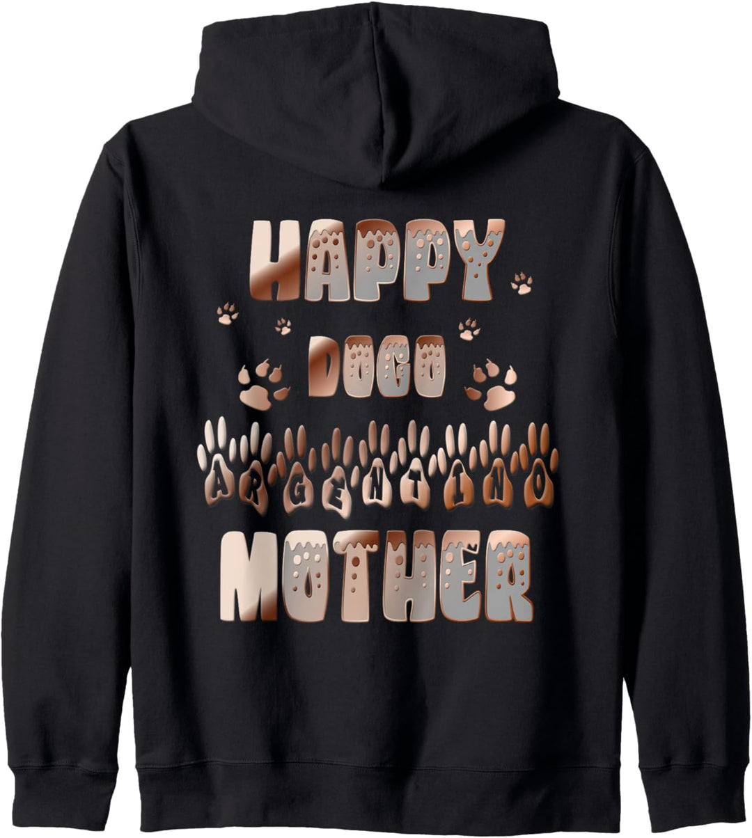 Glückliche Dogo Argentino Mama Kapuzenjacke