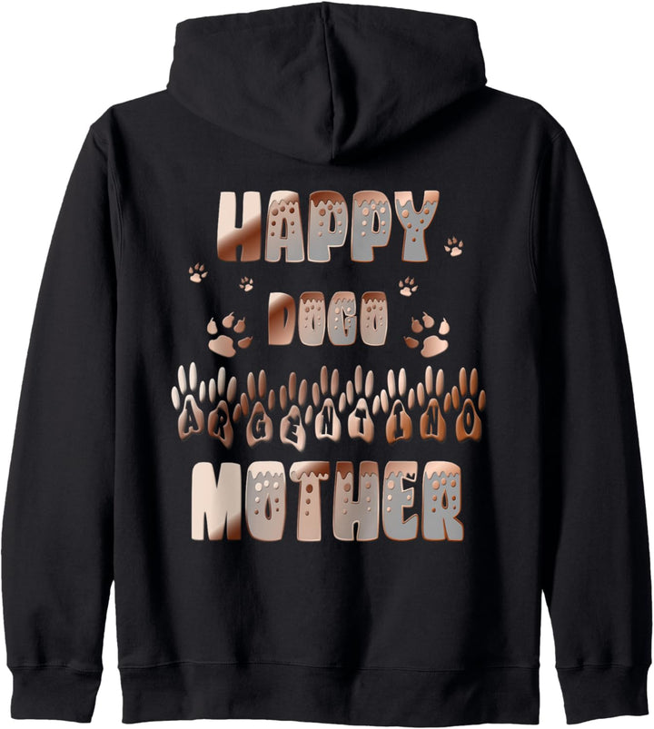 Glückliche Dogo Argentino Mama Kapuzenjacke