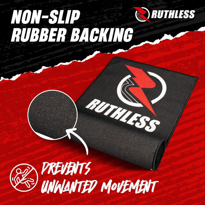 RUTHLESS Dartmatte | strapazierfähige, rutschfeste und langlebige Teppich-Dartmatte für den Boden, s