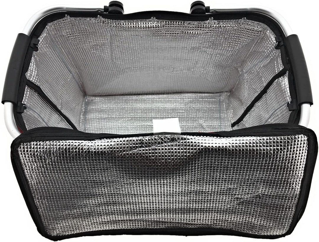XXL Kühltasche Thermo Einkaufskorb Picknick Kühlbox Campingtasche faltbar stabil Rot Schwarz Grün, S