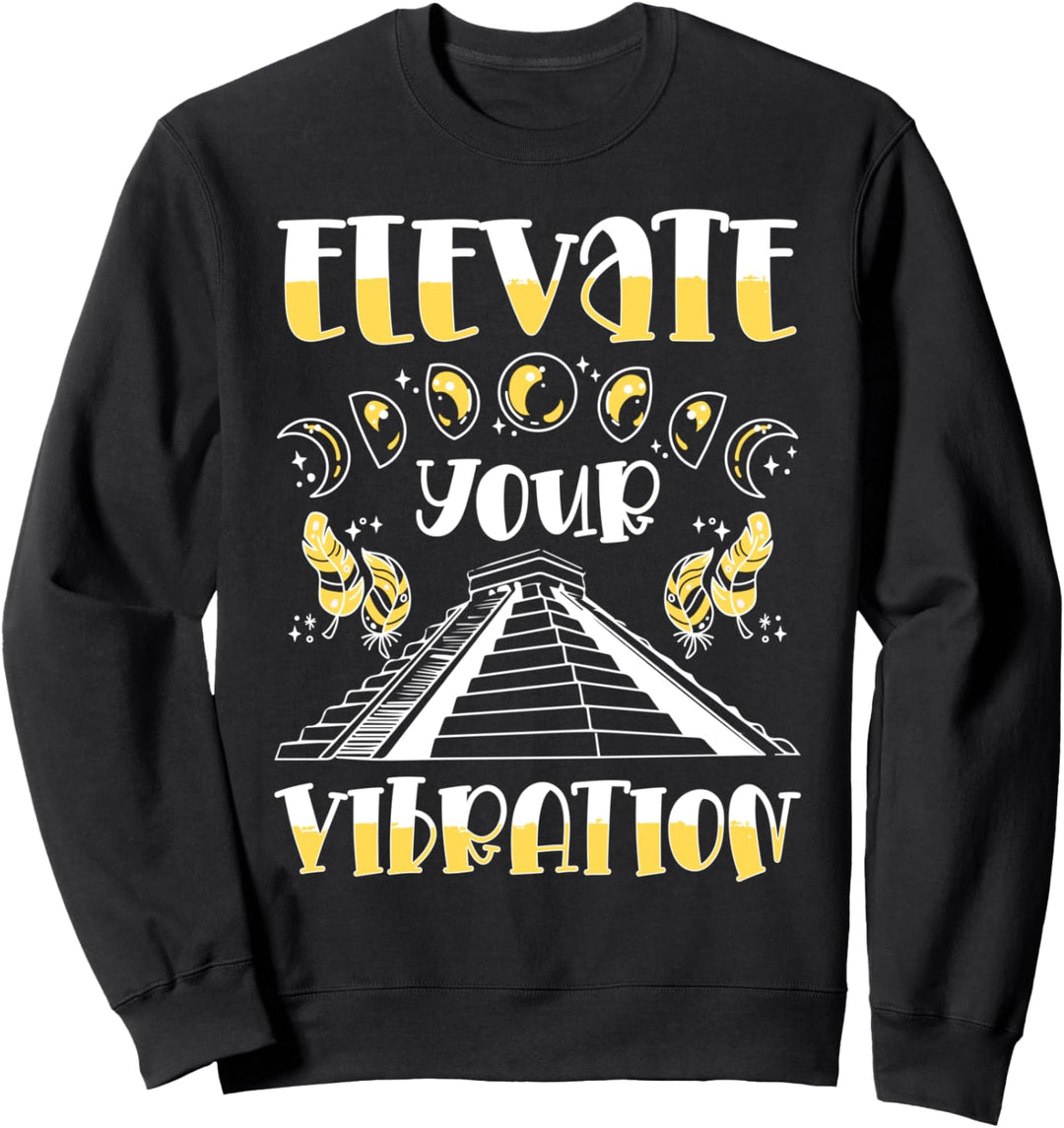 Elevate Your Vibration Spiritualität Sprüche Sweatshirt