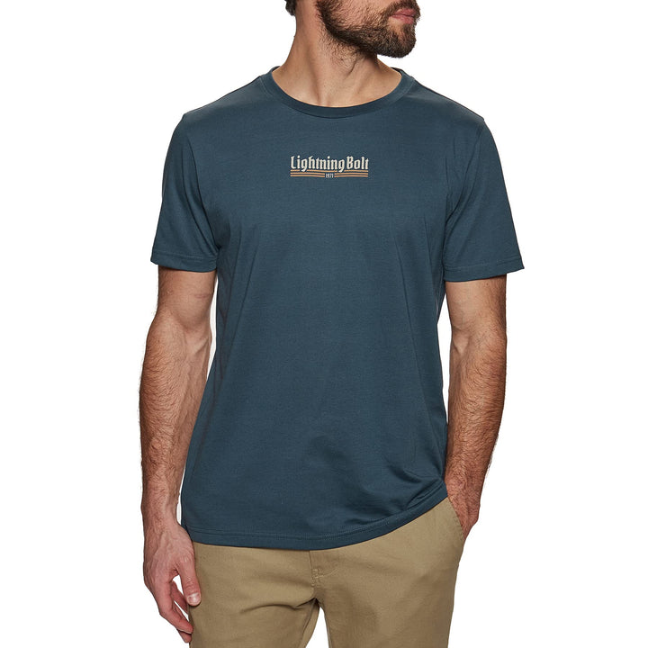 Lightning Bolt T-Shirt Since 1971 in B02 Dress Blue Blau