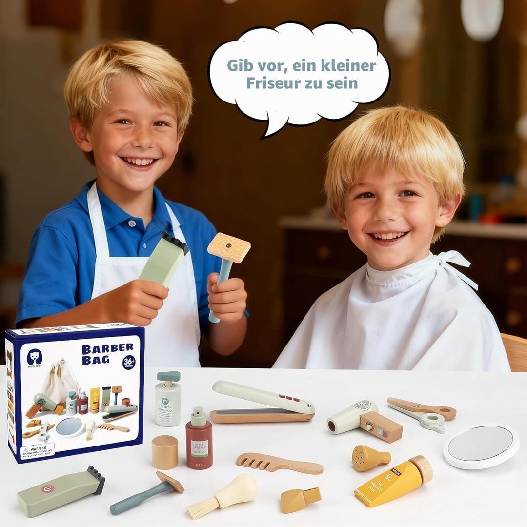 Friseur Set Kinder,Friseur Beauty Salon Spielset mit Haartrockner Lockenstab Kamm und Haarstyling Zu