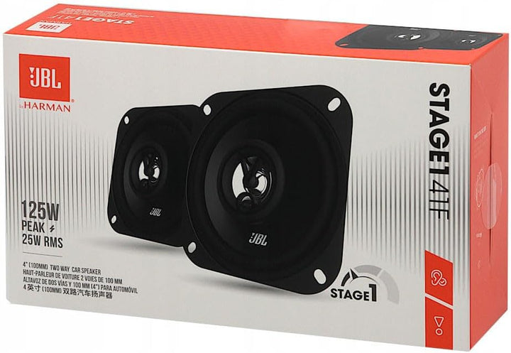 JBL Stage1 41F 2-Wege Auto Lautsprecher Set von Harman Kardon - 125 Watt KFZ Auto Boxen 25 Watt RMS