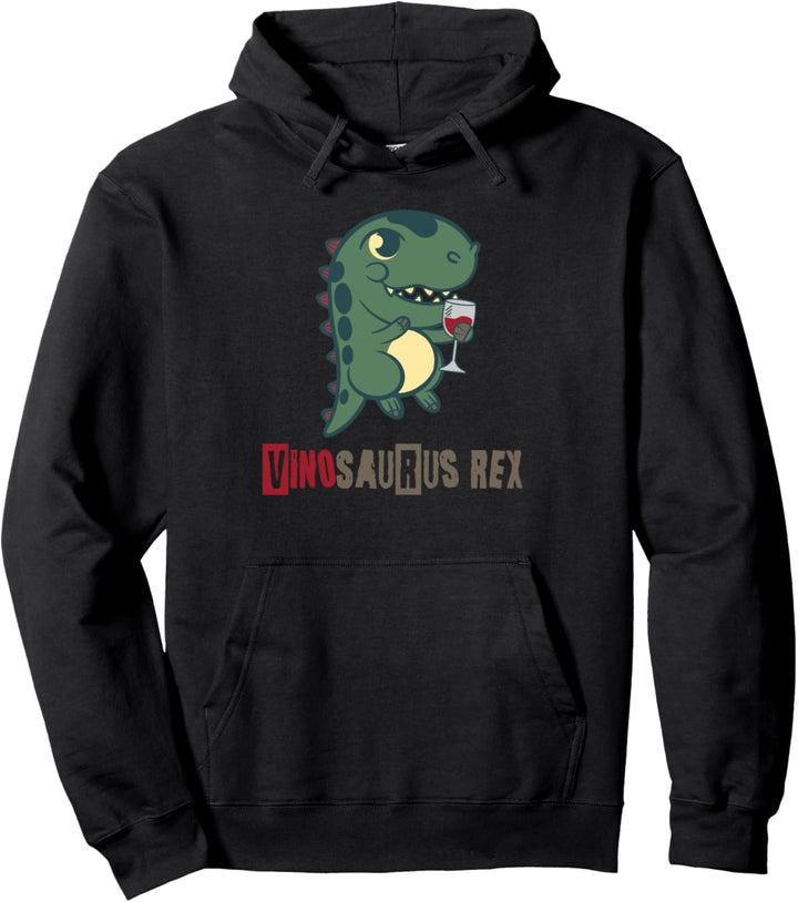 Weintrinker Vinosaurus Rex Wein Vino Pullover Hoodie