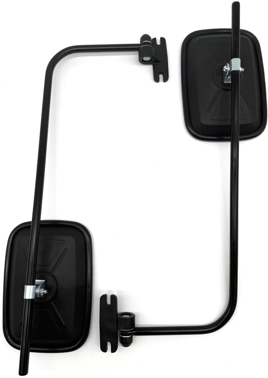 2x Aussenspiegel Rückspiegel ø10 Traktor Bagger 175x125 mm Spiegelhalter Lang Arm