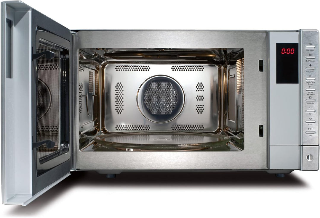 Caso | HCMG25 3-in-1 Mikrowelle mit Grill + Heissluft 2500W | High-Convection bis 240°C, Drehteller