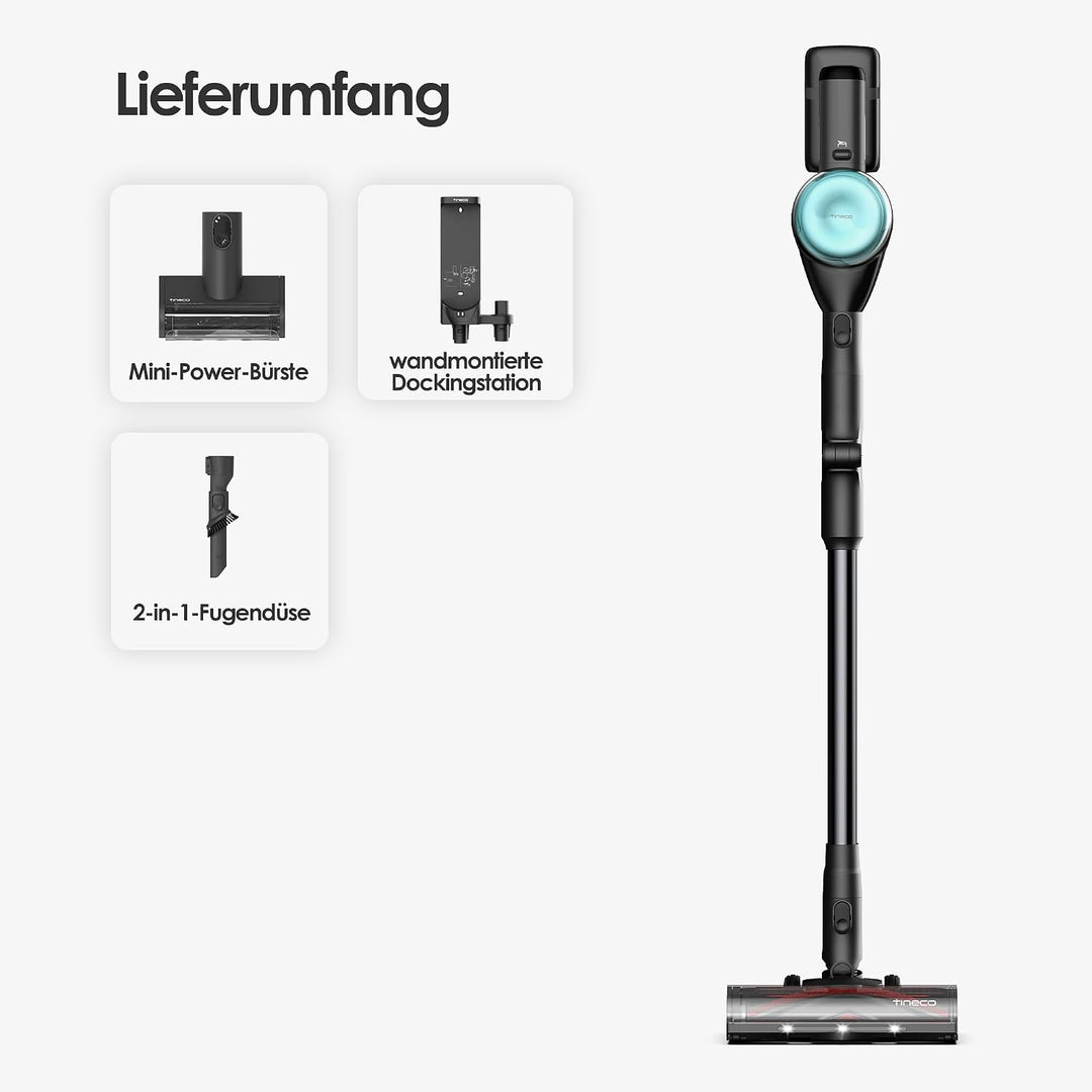 Tineco Pure ONE S50 PRO Pet Akkusauger, ZeroTangle, 200AW Saugleistung.