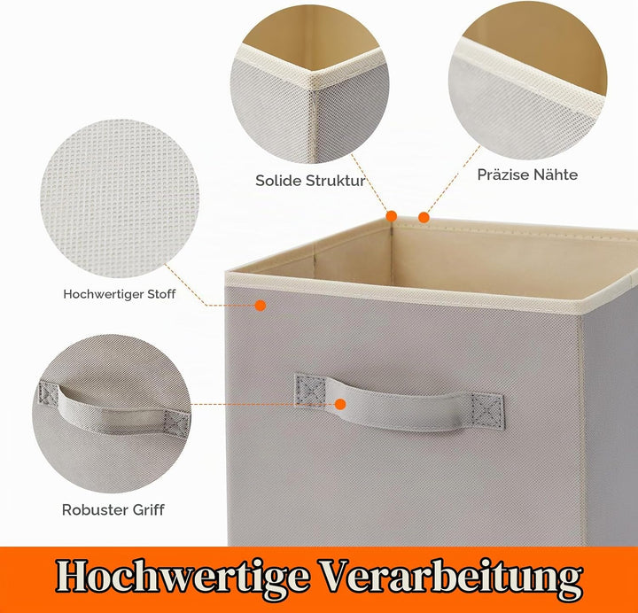 Lifewit Aufbewahrungsbox aus Stoff,36L Faltbar Aufbewahrungswürfel Ordnungsboxen Aufbewahrung aus Vl