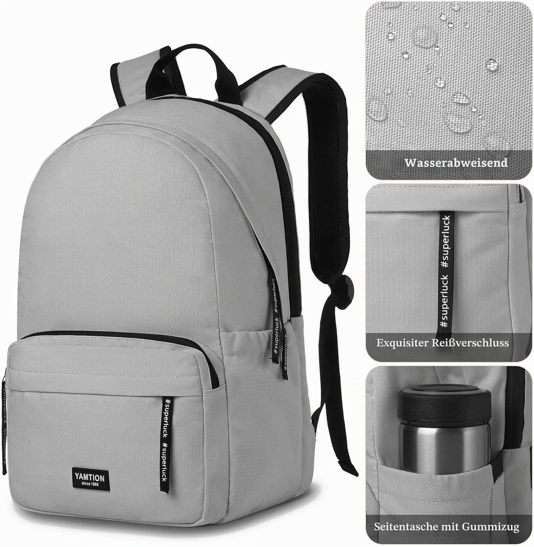 YAMTION Rucksack Herren Schulrucksack Jungen Teenager,Schultasche Mädchen Teenager Rucksack Laptop D