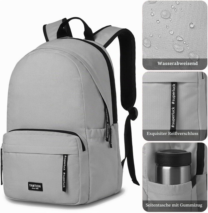 YAMTION Rucksack Herren Schulrucksack Jungen Teenager,Schultasche Mädchen Teenager Rucksack Laptop D