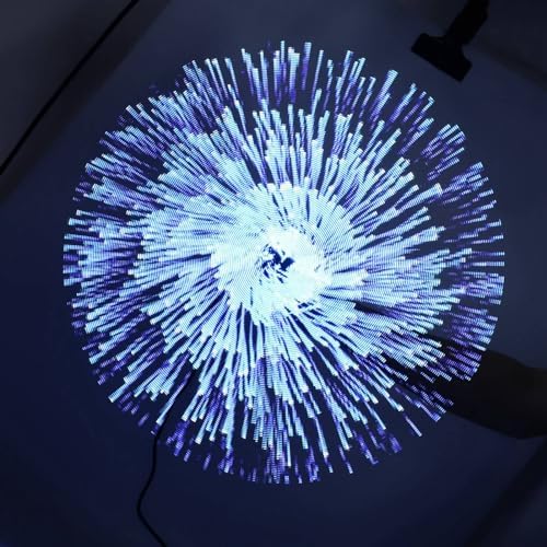 3D Hologramm Projektor, 42CM 2 Blatt LED Projektionslüfter, 800 * 480P, 224 LED Lichtperlen, 16GB TF