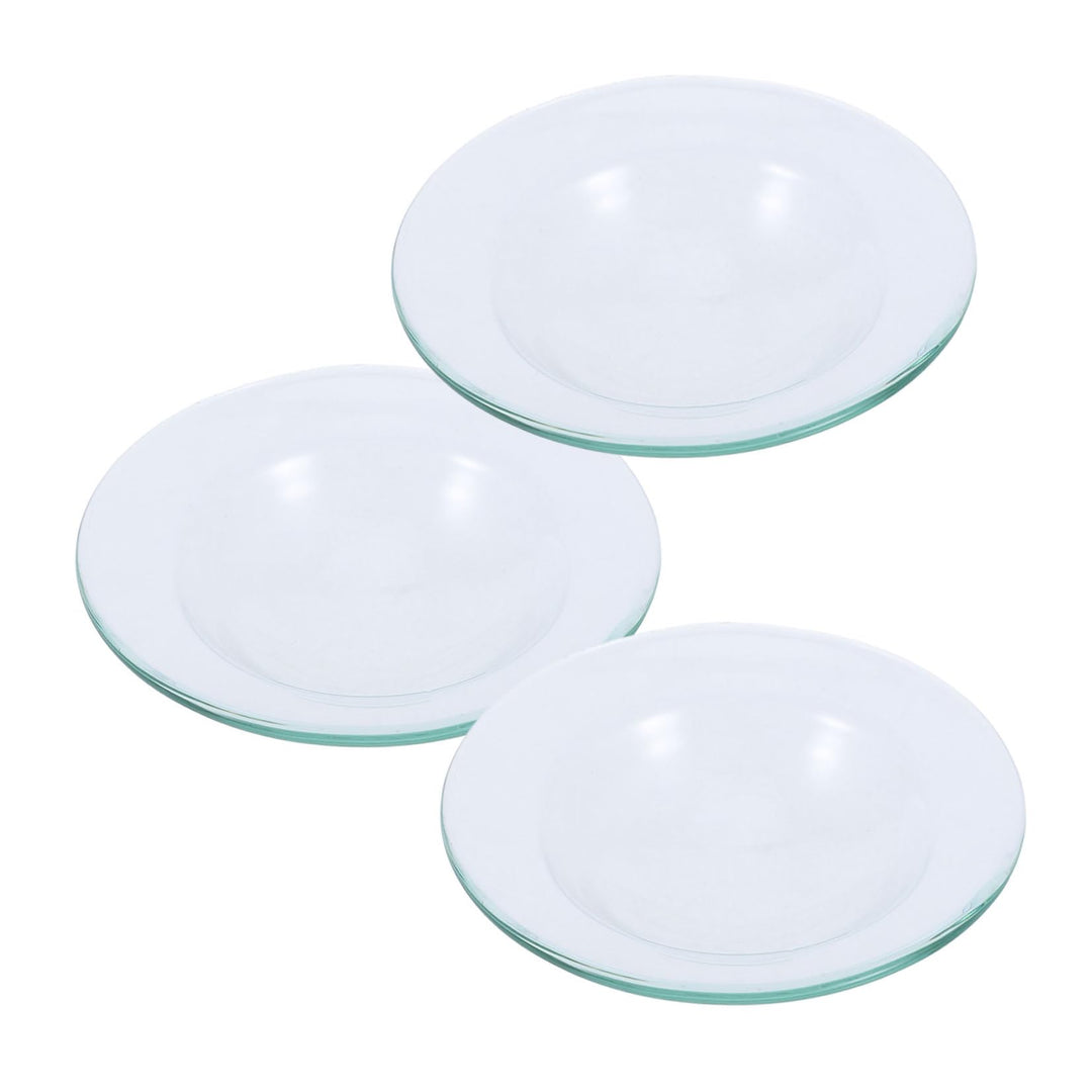 Cabilock 3Er Set Ersatzschalen Für Duftöl 4 Zoll Runde Glas Ölwärmerschalen Aromatherapie Kerzenwärm