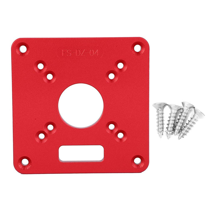 Trim Router Base Plate, Frästisch-Einsatzplatte, Aluminiumlegierung 6061, Anodische Oxidation, Gravu