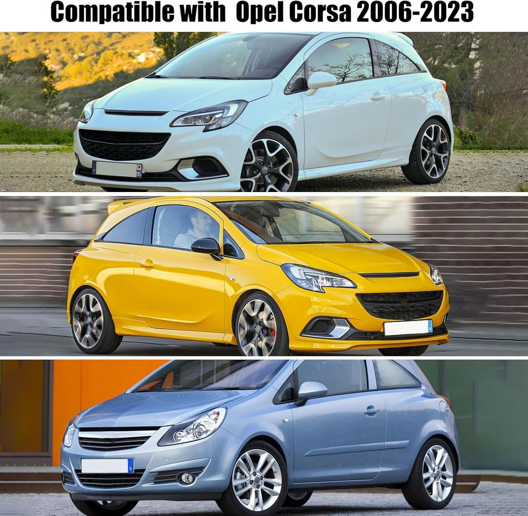 Halbgarage für 2006-2014 O-pel Corsa D, 2014-2019 O-pel Corsa E, 2019-2023 Corsa F, Schwarz Massgesc
