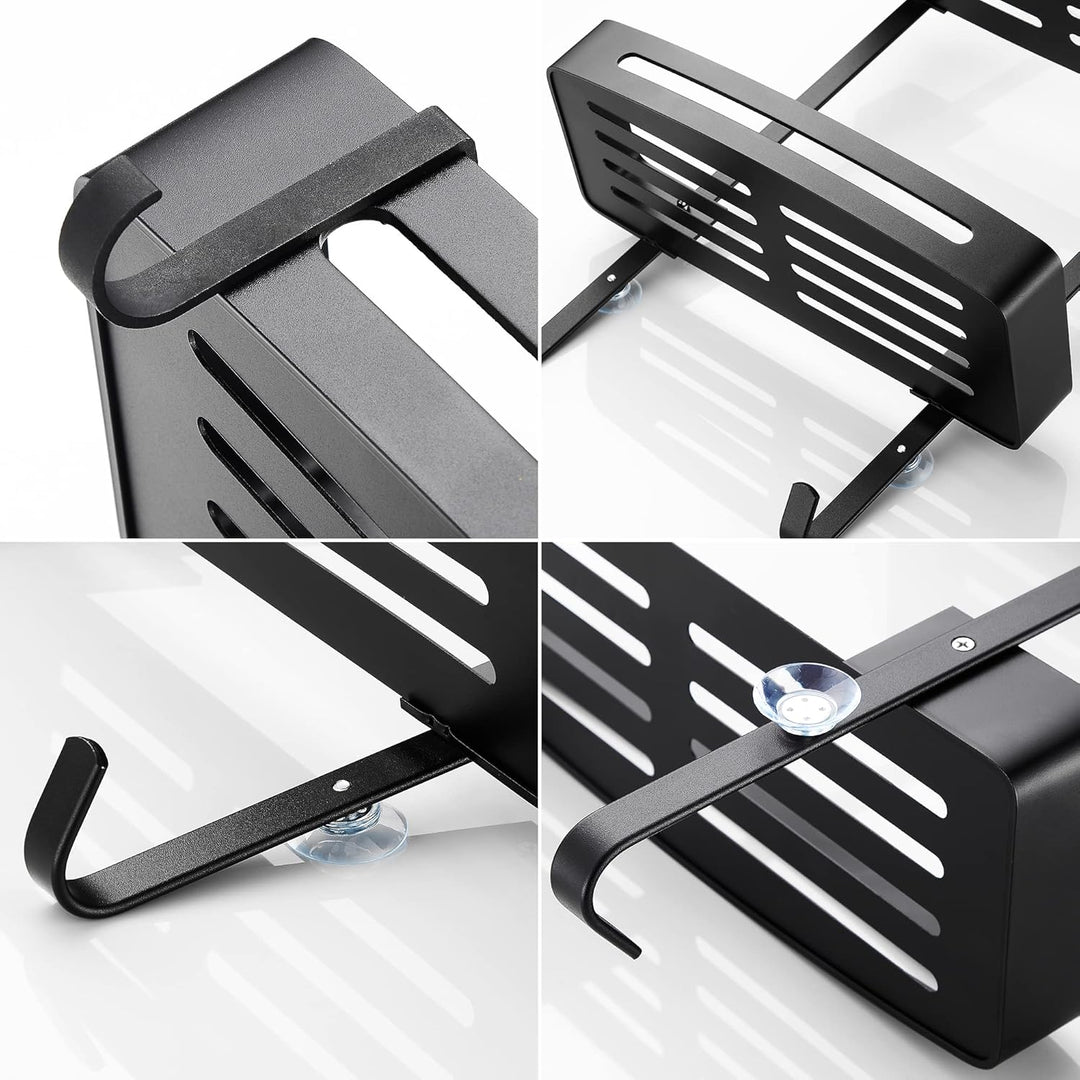 MOGFCT Duschregal zum hängen, Badezimmer-Duschablage, über der Tür hängende Duschablage, rostfreies