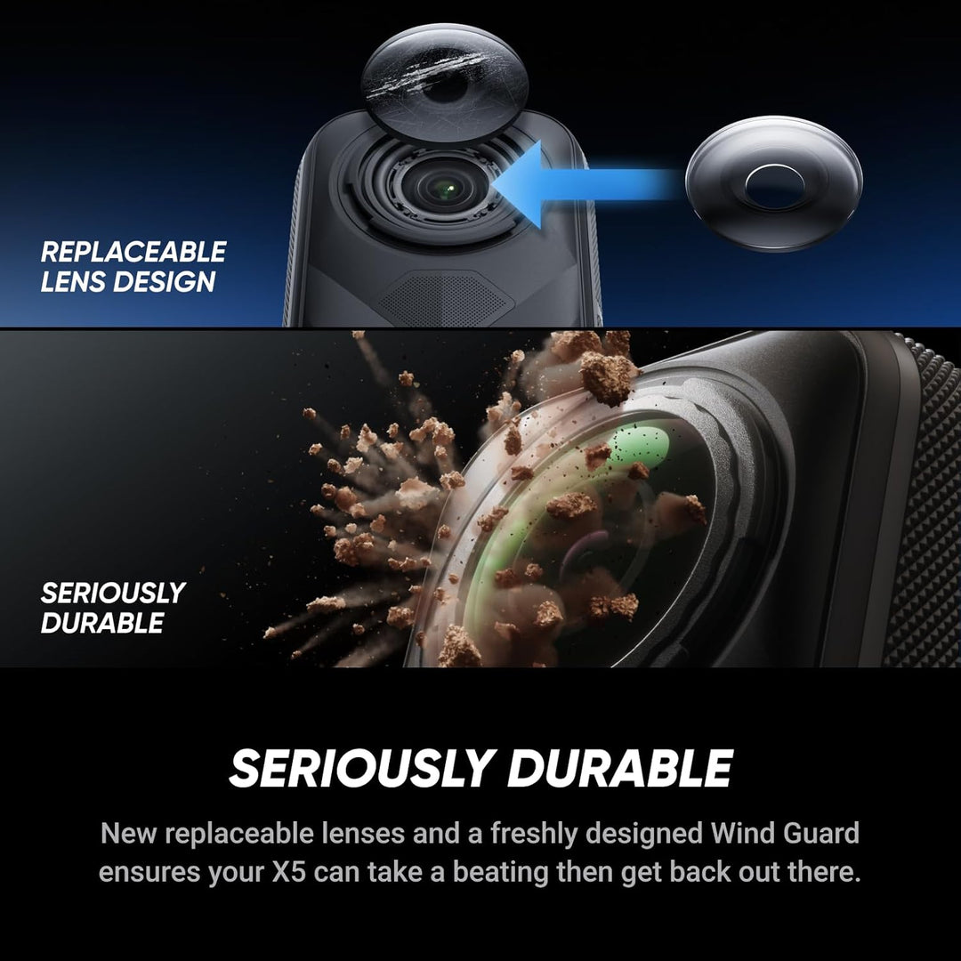Insta360 X5 Standard-Paket, Nachtschwarz Standard-Paket