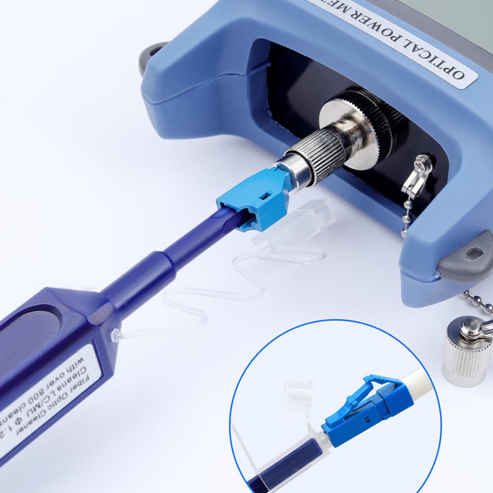 2 Stück Glasfaser-Reinigungsstifte, 1,25 mm Glasfaser-Reinigungswerkzeug für LC/MU, mit mehr als 800
