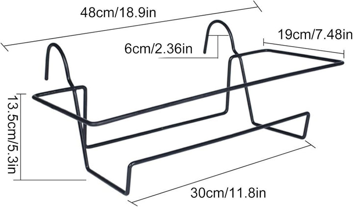 Generisch Balkon-Kastenhalter - Pflanzkasten-Ständer für Balkon & Terrasse | Pflanzkübel Halter für