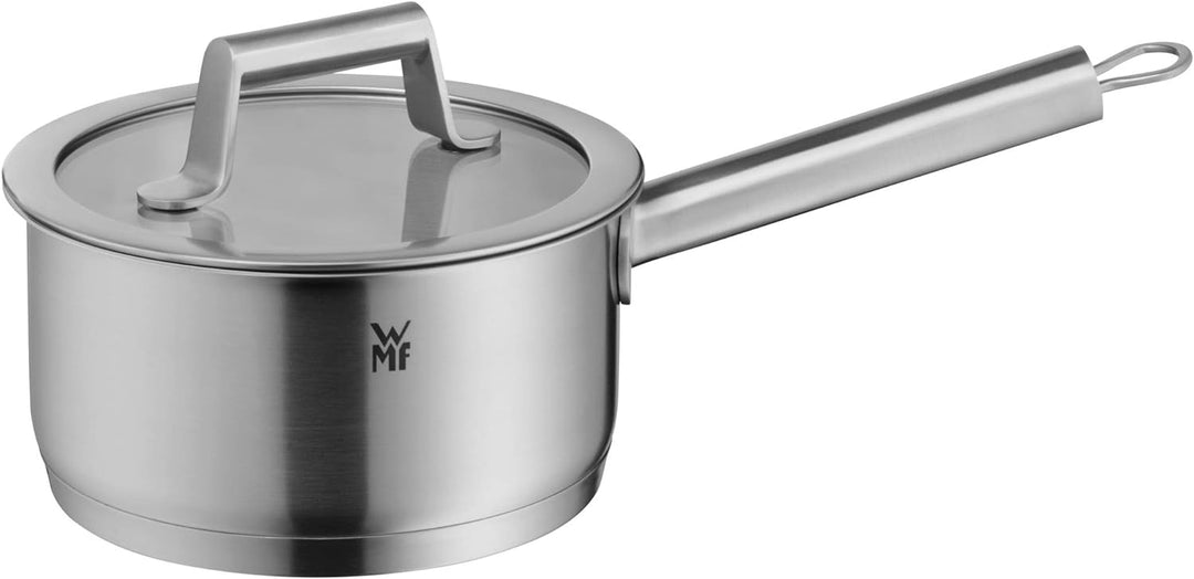 WMF Comfort Line Stielkasserolle 16cm mit Deckel, Kochtopf klein 1,4l, Milchtopf Induktion, Cromarga