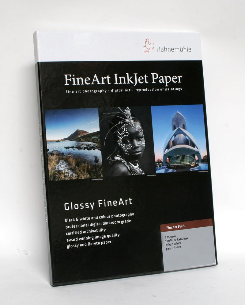 Hahnemühle 10641654 Digital FineArt Pearl Papier, 285 g/m², DIN A3, 297 x 420 mm, hellweiss, 297 x 4