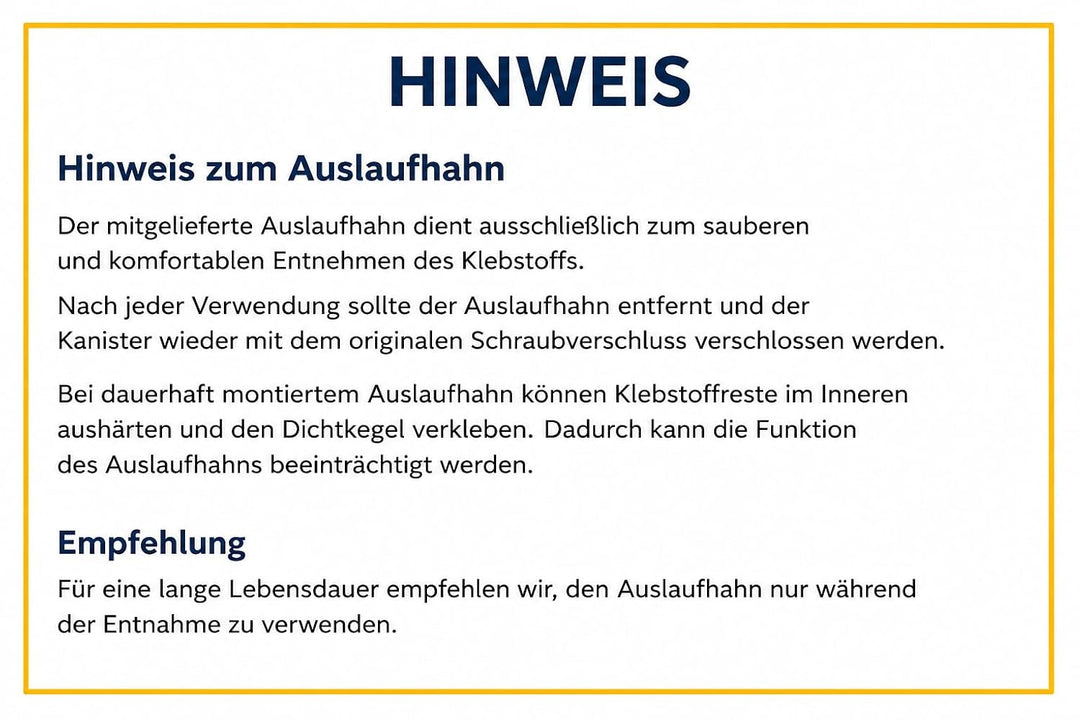Kittifix Allzweckkleber 2,2 Kg mit Auslaufhahn