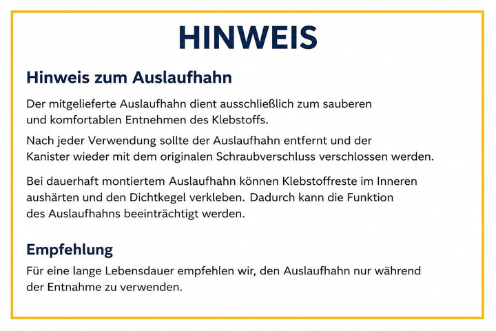 Kittifix Allzweckkleber 2,2 Kg mit Auslaufhahn