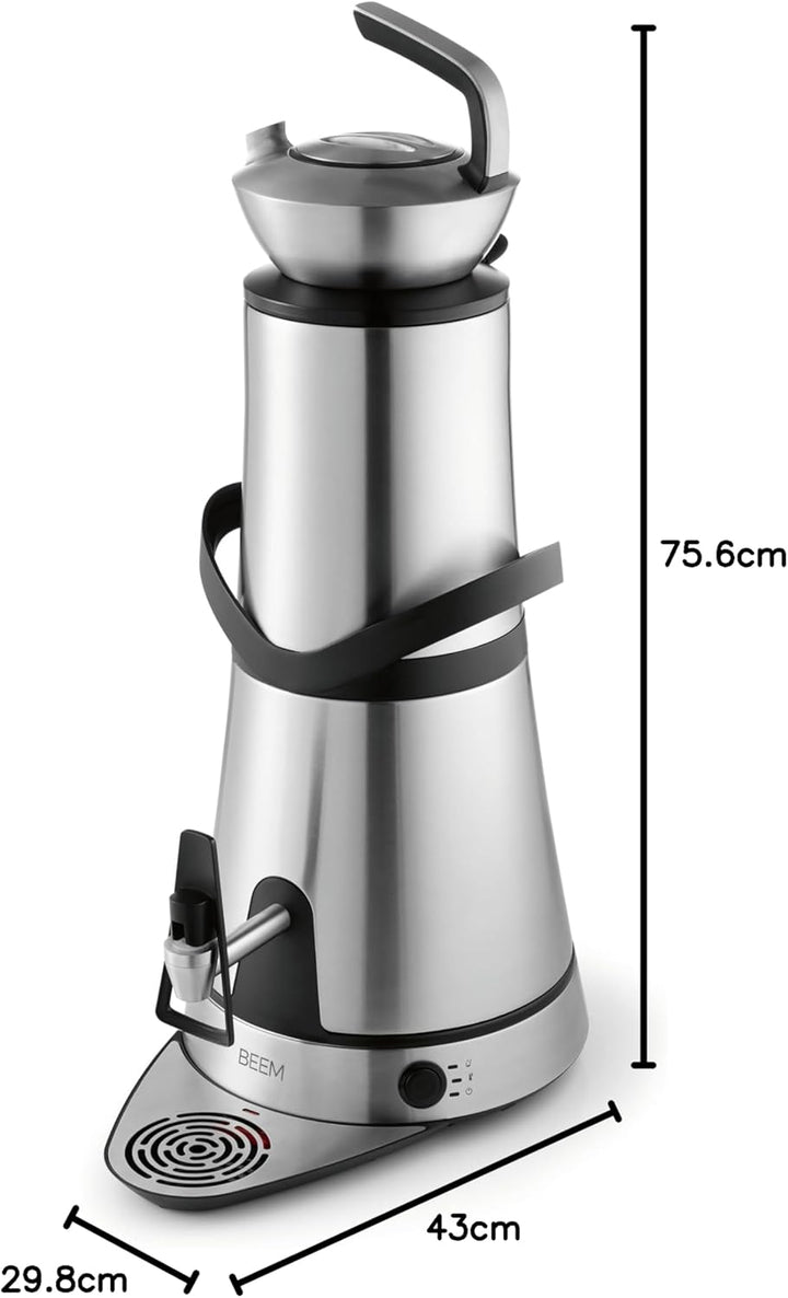 BEEM AMIRA Samowar | 10L Wasserbehälter, Induktionstechnologie, automatischer Leerlaufschutz & stilv