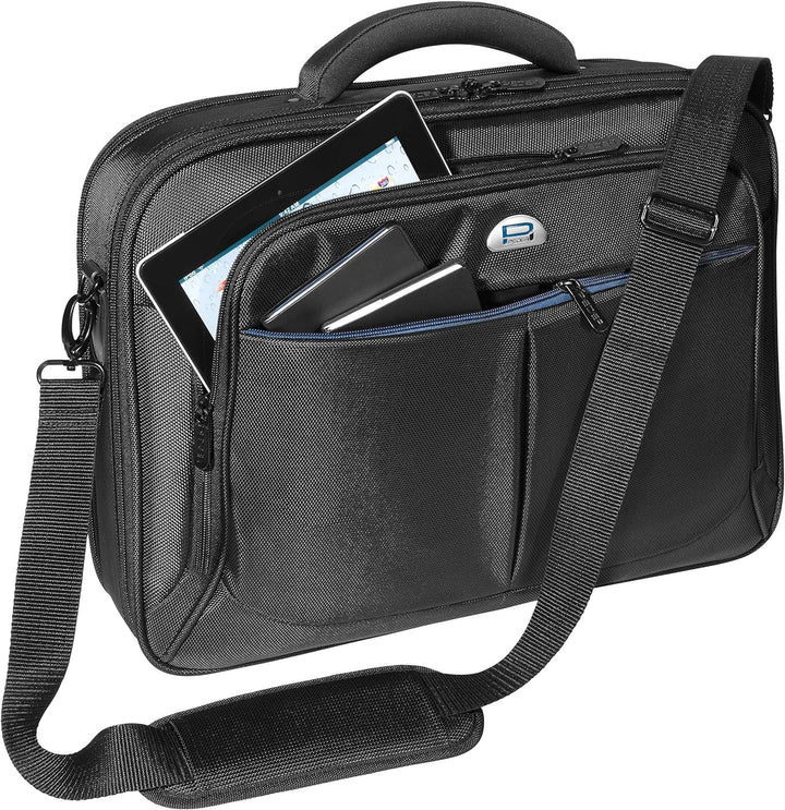 PEDEA Laptoptasche "Premium" Umhängetasche Notebook-Tasche 17,3 Zoll (43,9cm) inkl. Notebookschloss,