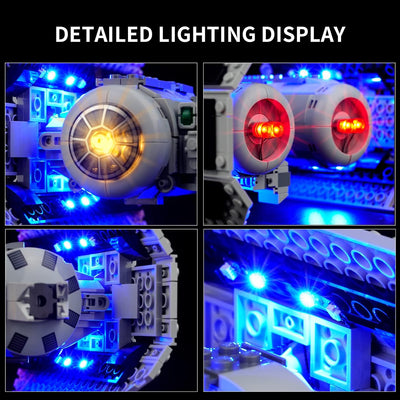 cooldac LED Licht-Kit für Lego 75347 Star Wars TIE Bombe Modellbausatz, Led Beleuchtungs Set Kompati