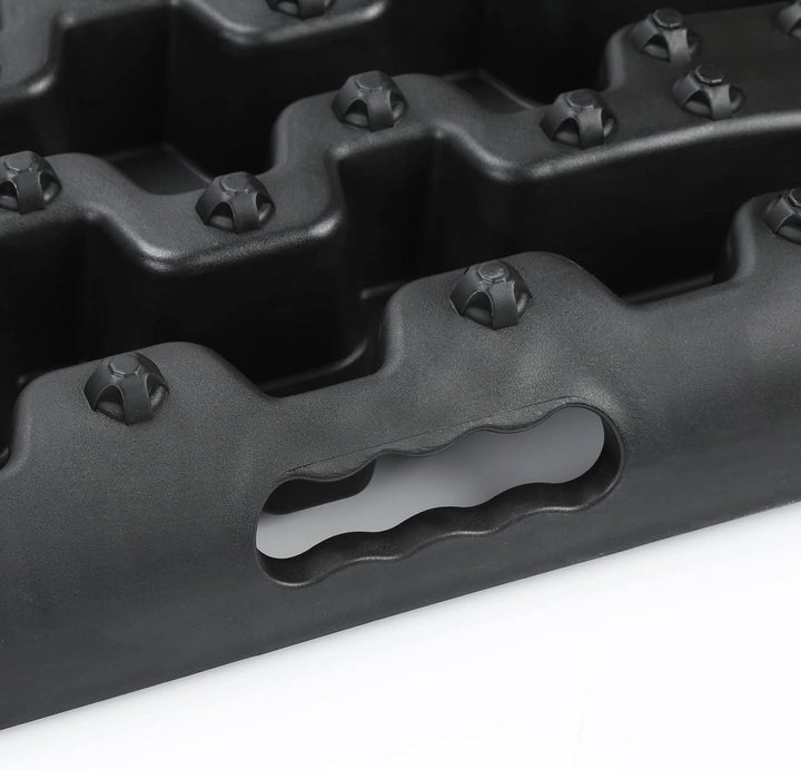 Gimisgu 2x Sandbleche Offroad Traktionsmatte Kunstoff Anfahrhilfe Recovery Board Tracks mit Aufbewah