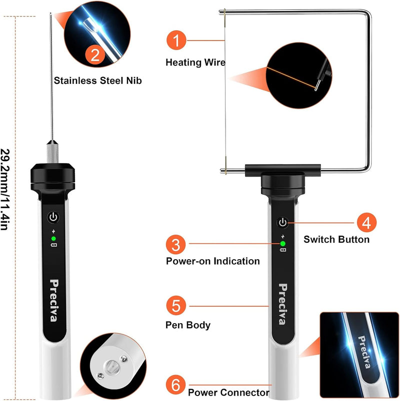 Styroporschneider, Preciva Elektrischer Schaumstoffschneider Styroporschneider Heissdrahtschneider F