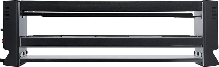 Steba Pizza-Raclette RC 6 Bake & Grill | 2 getrennt schaltbare Heizspiralen | inkl. Pizza Funktion m