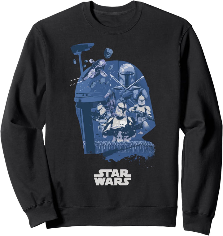 Star Wars Boba Fett Character Helmet Fill Sweatshirt