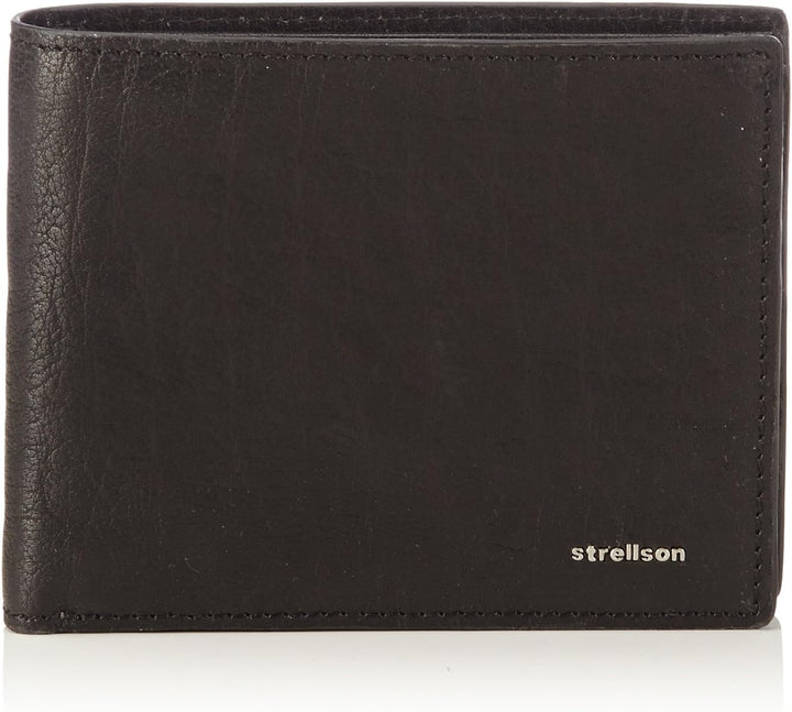 Strellson Herren Geldbeutel Jefferson Brieftasche aus Leder Schwarz (Black 900), Schwarz (Black 900)