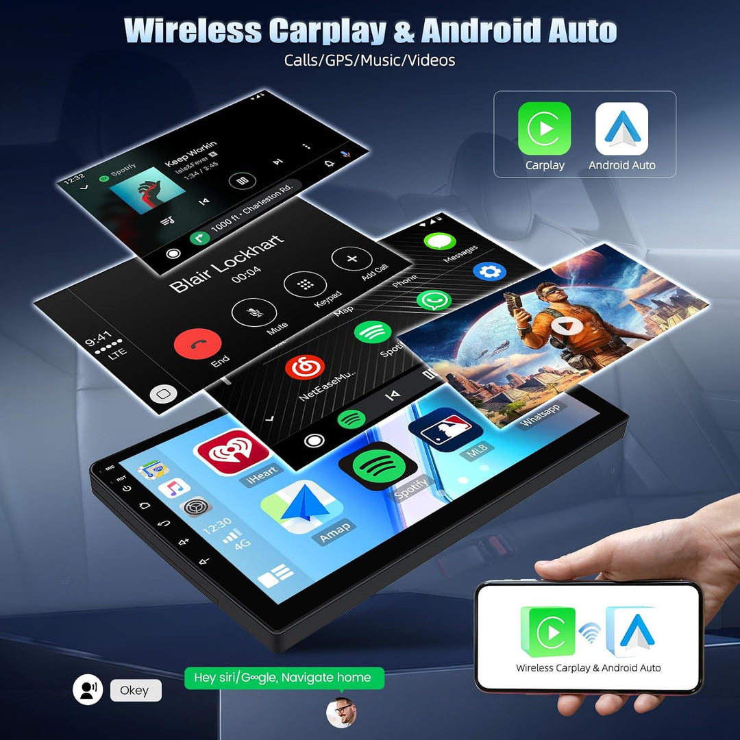 CAMECHO Android 15 Qualcomm Octa Core 4G+64G Autoradio für BMW E39/E53/M5/X5 1999-2005 mit Carplay A