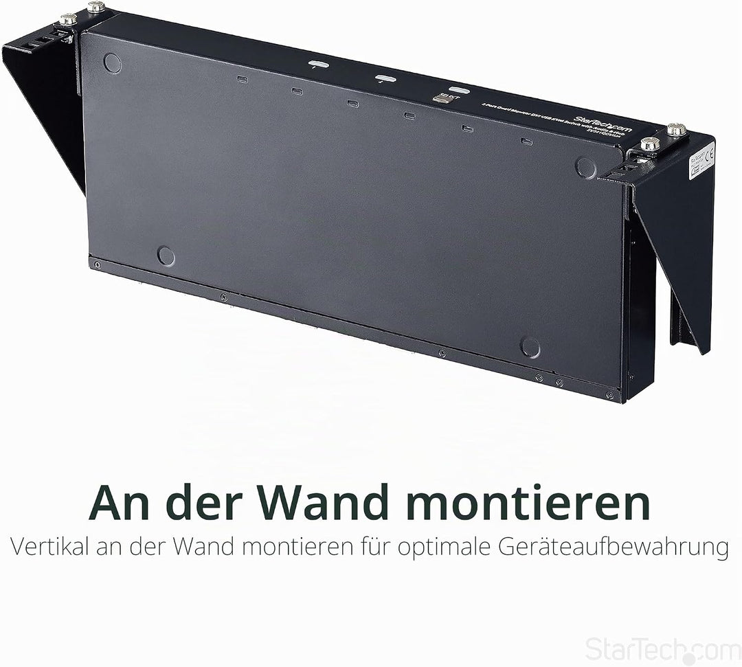 StarTech.com 2HE Vertikale Wandhalterung für Patch Panels - Stahl Rack mit Montagematerial für 19" N