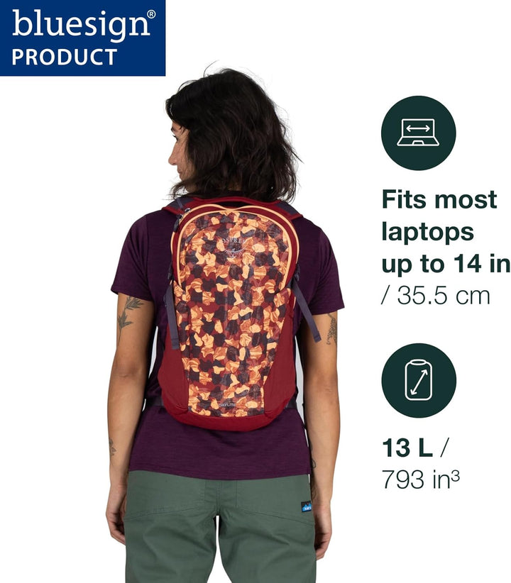 Osprey Daylite Unisex Rucksack Blue Spikemoss/Alkaline O/S - Fassungsvermögen 13L, Blue Spikemoss/Al