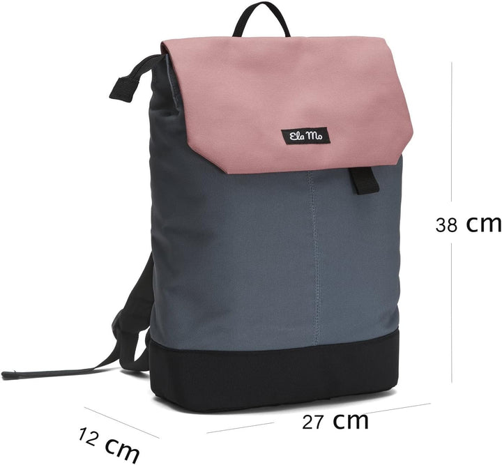 Ela Mo Rucksack Damen - Schön u. Durchdacht - Daypack mit Laptopfach & Anti Diebstahl Tasche für Aus