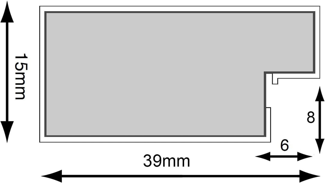 FRAMES BY POST Metro Bilderrahmen, Eiche, Passepartout, Kunststoffglas, 76,2 x 61 cm, für Bildgrösse