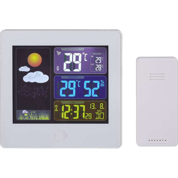 TFA Dostmann Sun Funk-Wetterstation, 35.1133.02 Wettervorhersage mit Farbdisplay, zur Raumklimakontr