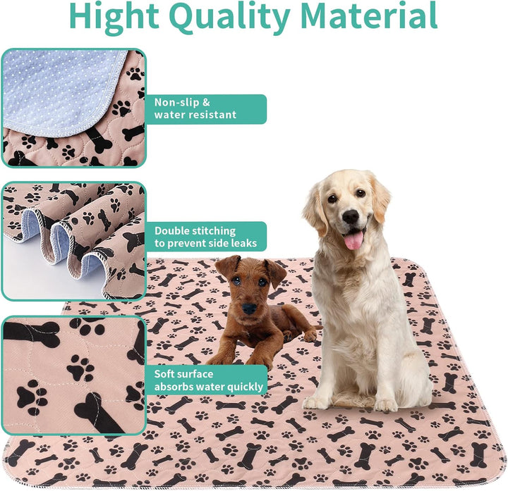 2 Stück 90*80cm Welpenunterlagen Waschbar, Wiederverwendbare Puppy Training Pads, rutschfeste und sa