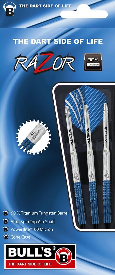 Bull's Razor Soft Dart, Silber/Blau, 18g R3, R3