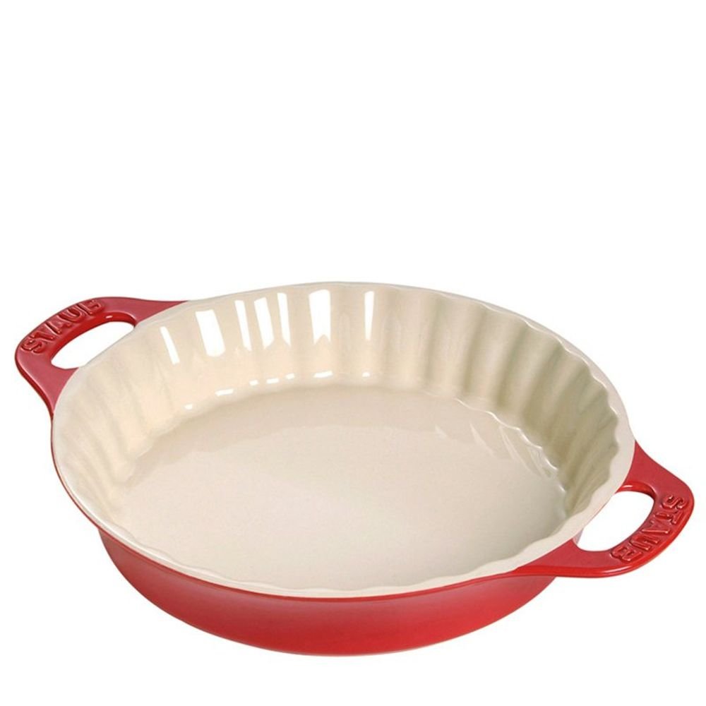 STAUB - Tarte-Form rund - kirschrot Ø 28 cm 2 Liter, Rot